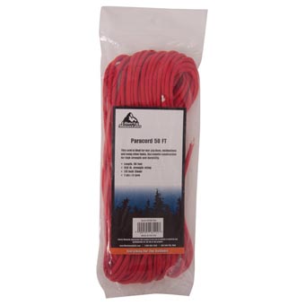 Paracord- Red- 50 ft.