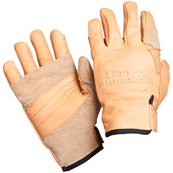 Pro Light Brown Rappel Glove Cowhide - Large