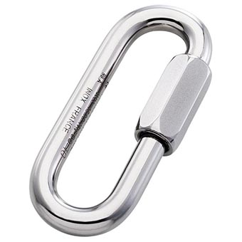 Steel Quick Link Long Plated- 8 mm.