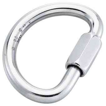 Steel Half Moon Quick Link Plated- 10 mm.