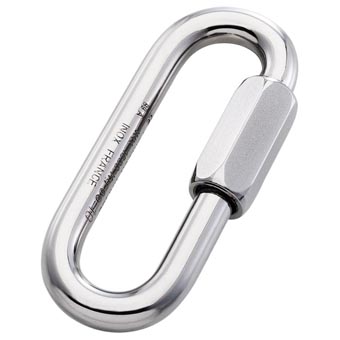 Steel Quick Link Long Plated, 7 mm.
