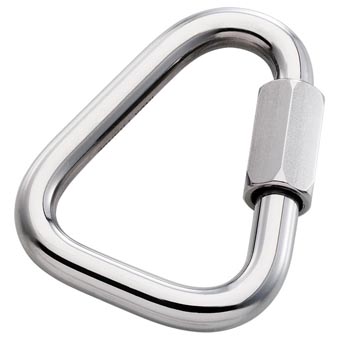 Steel Delta Quick Link Stainless Plated- 7 mm.