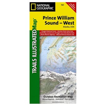 National Forests Map - Prince William Sound- West