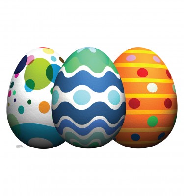 1760 Easter Egg Grouping Cardboard Standup