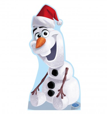 Olaf Santa Hat - Disneys Frozen Cardboard Standup