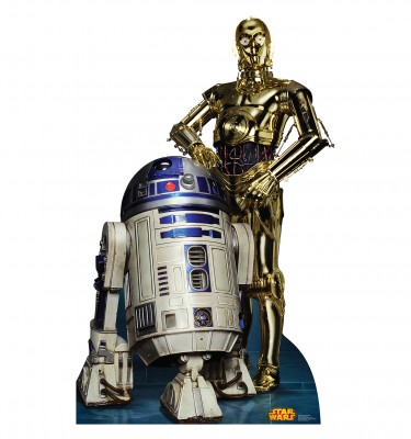 Picture of Advanced Graphics 1806 R2D2 & C3PO - Star Wars Classics Retouched Cardboard Standup