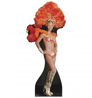 Vegas Show Girl Cardboard Standup
