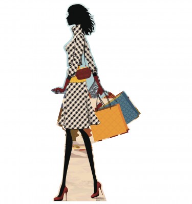 Paris Shopper Cardboard Standup