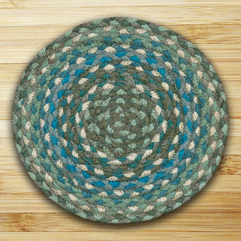 Miniature Swatch - Sage- Ivory and Settlers Blue