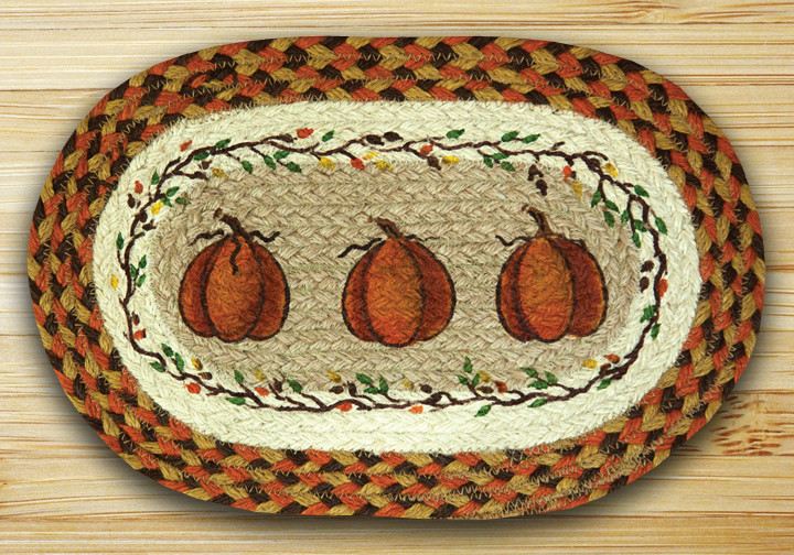 Printed Oval Swatch - Harvest Pumpkin
