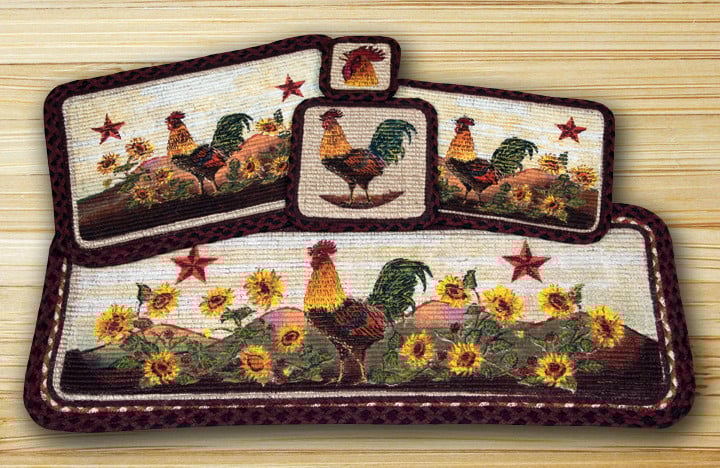 Picture of Earth Rugs 85-391MR Wicker Weave Swatch- Morning Rooster