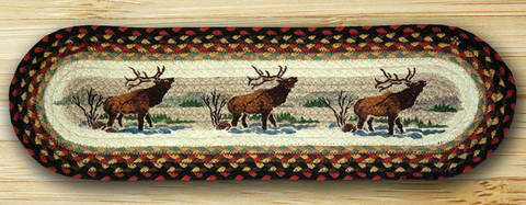 Oval Stair Tread- Winter Elk