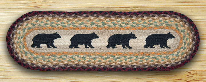 Oval Stair Tread, Cabin Bear