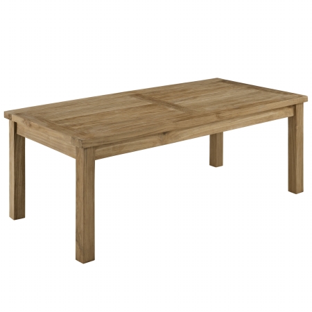 Marina Outdoor Patio Teak Rectangle Coffee Table- Natural