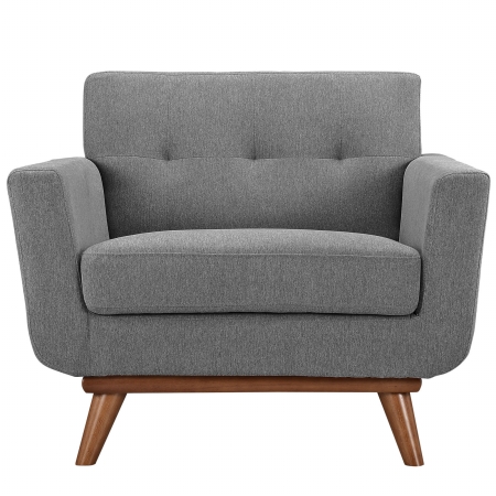 EEI-1178-GRY Engage Upholstered Armchair- Gray