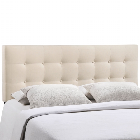 Emily Queen Fabric Headboard- Ivory