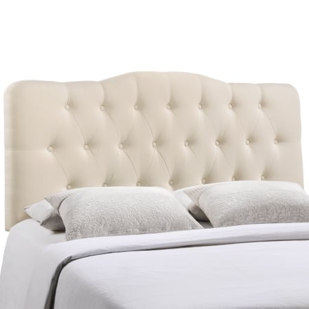 MOD-5158-IVO Annabel King Fabric Headboard- Ivory