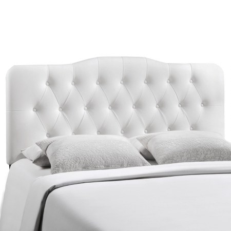 MOD-5159-WHI Annabel King Vinyl Headboard- White