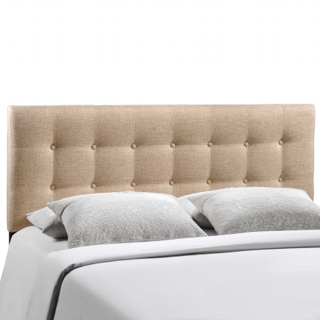 MOD-5172-BEI Emily Full Fabric Headboard- Beige