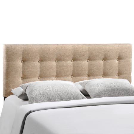 MOD-5174-BEI Emily King Fabric Headboard- Beige