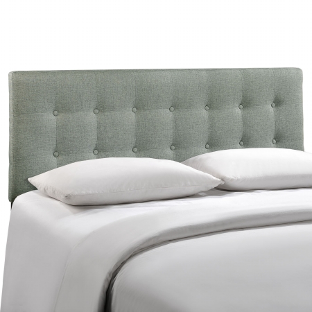 Emily King Fabric Headboard- Gray