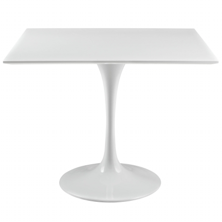 Lippa 36 in. Wood Top Dining Table - White