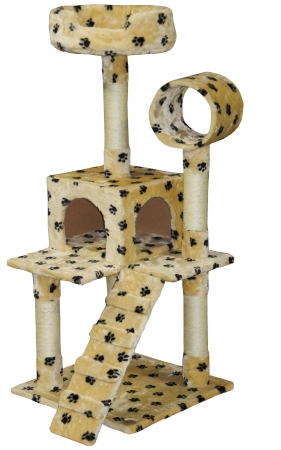 Picture of Go Pet Club F79 50 in. Cat Tree Condo House Furniture&#44; Paw Print