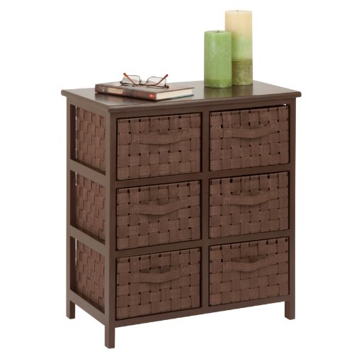 Picture of Honey-Can-Do TBL-03758 6 drawer chest - java brown