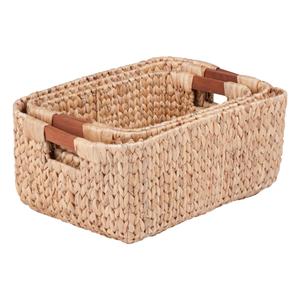 Picture of Honey-Can-Do STO-04465 Leaf Baskets Square Nesting Banana- natural