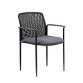 BOSS B6909-GY Boss Stackable Mes Guest Chair - Grey BOSS B6909-GY Boss Stackable Mes Guest Chair - Grey