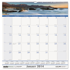 Coastlines Monthly Wall Calendar