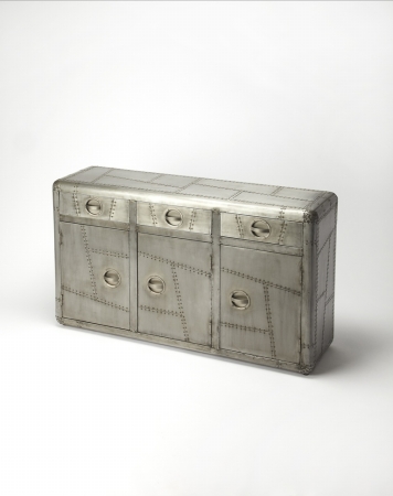 Console Cabinet,  Industrial Chic Finish