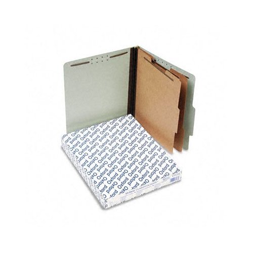 Picture of Pendaflex 17173 Pressboard Classification Folders- Gray - Pack of 5