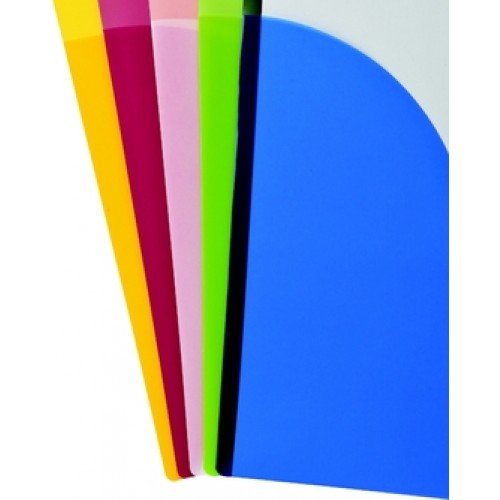 53295 Poly Wave Pocket Project Folders, Assorted - Pack of 24