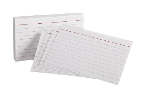 Picture of Oxford 63500 Heavy Weight Ruled Index Card&#44; White - Pack of 22