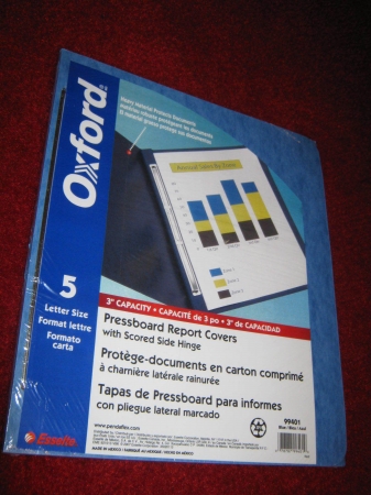 99406 Pressboard Report Covers, Black - Pack of 10