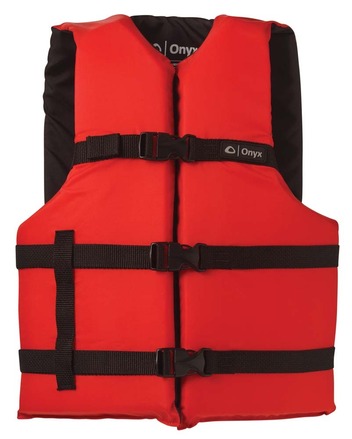 Adult General Purpose Vest, Oversize - Red & Black