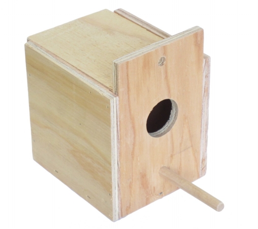 Picture of YML WNB4 Wooden Nest Box For Outside Mount With Dowel- Small