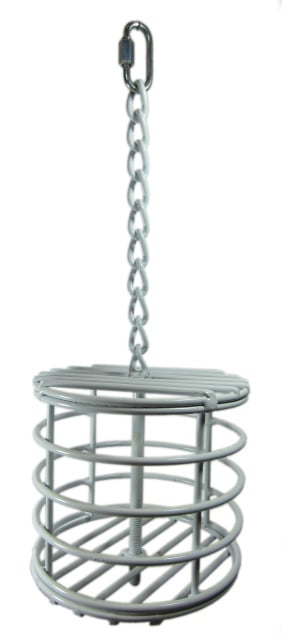 Picture of YML PT1 Parrot Bird Treat Cage Metal Basket&#44; White