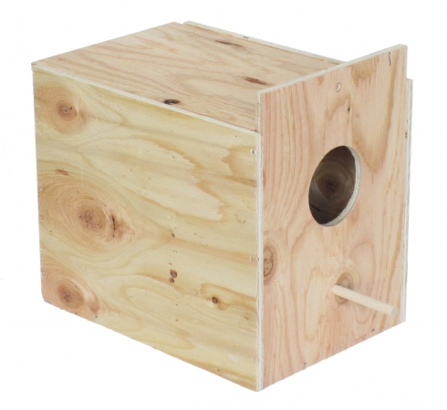 Picture of YML WNB1 Wooden Nest Box For Outside Mount With Dowel- Large