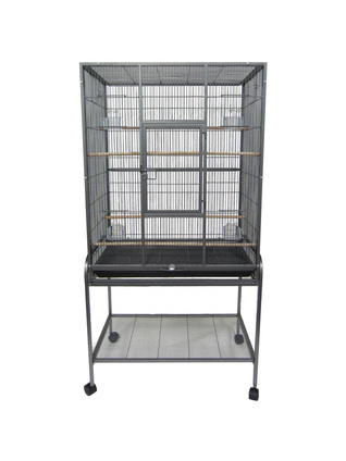 Picture of YML AV3018AS Bar Spacing Aviary Cage With Stand- Antique Silver