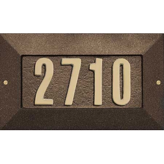 MANPLAQUE Cast Aluminum Address Plaque
