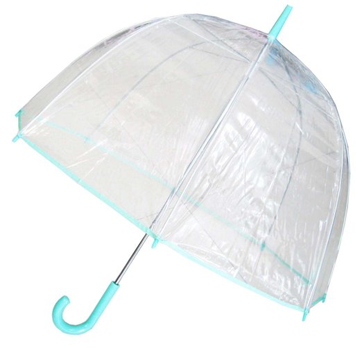 Picture of Conch Umbrellas 1265AXGreen Bubble Clear Umbrella- Dome Shape Clear Umbrella