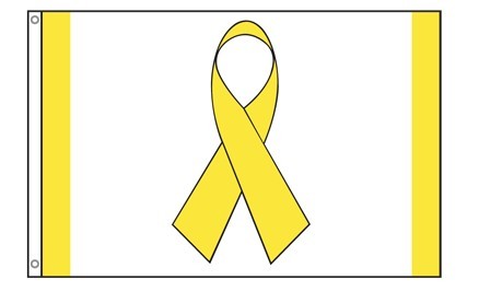 2 x 3 ft. Nylon-Glo Ribbon Flag Yellow
