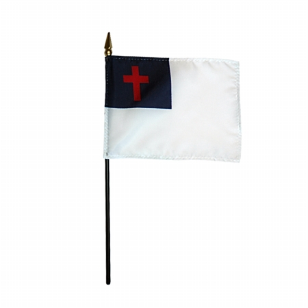 Picture of Annin Flagmakers 111100 4 x 6 in. Eb Christian Mounted, Pack Of 12