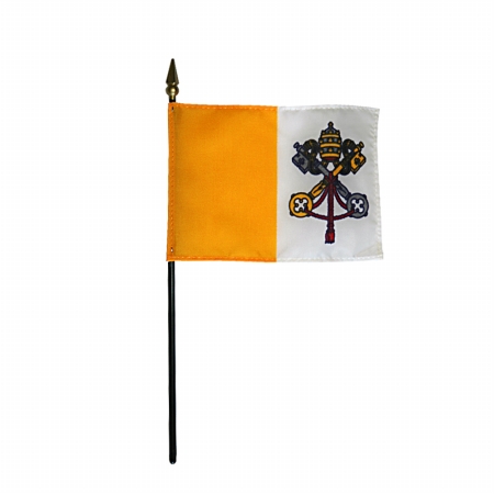 Picture of Annin Flagmakers 111500 4 x 6 in. Eb Papal Mounted- Pack Of 12