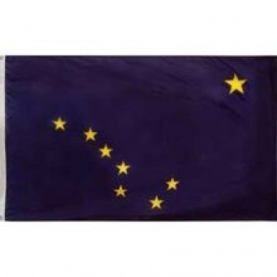 Picture of Annin Flagmakers 140160 3 x 5 ft. Nylon - Glo Alaska Sewn Flag