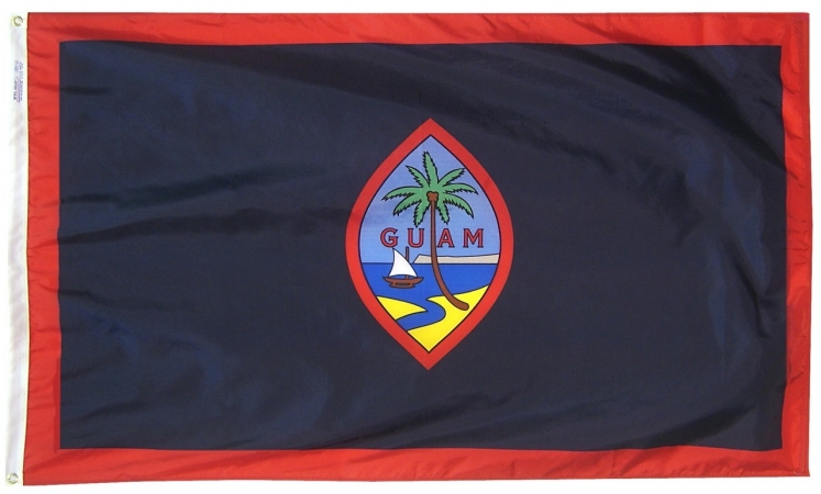 Picture of Annin Flagmakers 146648 12 x 18 in. Nylon-Glo Guam Flag
