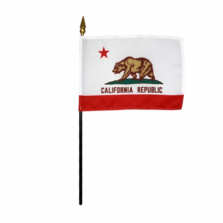 Picture of Annin Flagmakers 150004 4 x 6 in. Eb California Mounted- Pack Of 12