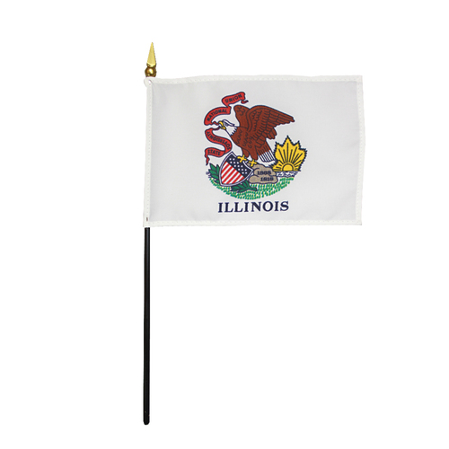 Picture of Annin Flagmakers 150012 4 x 6 in. Eb Illinois Mounted- Pack Of 12